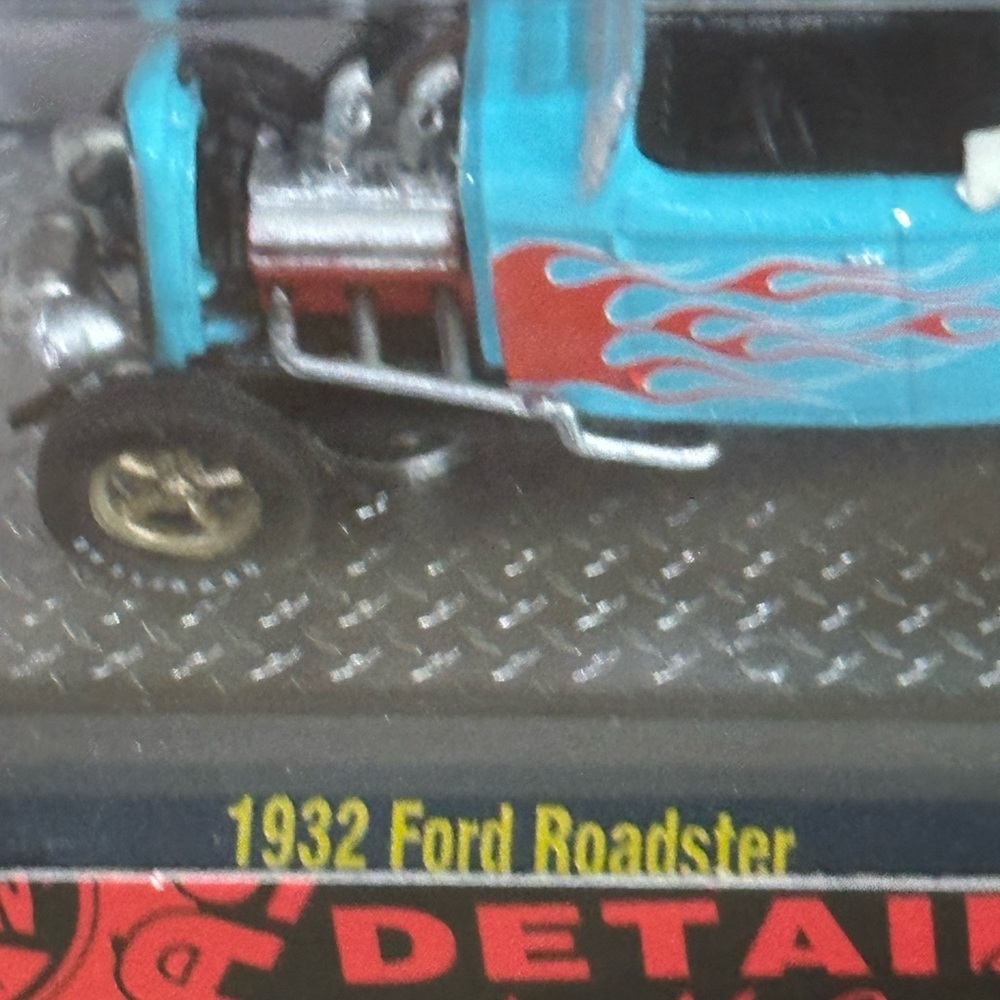 Blue and Red 1932 Ford Roadster Toy Car